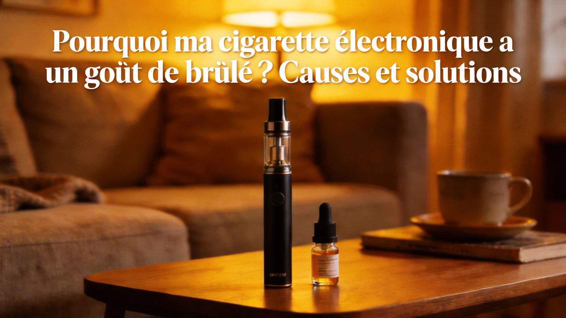 Pourquoi ma cigarette électronique a un goût de brûlé ? Causes et solutions